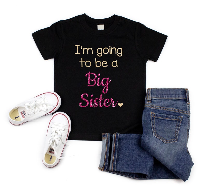 Big Sister Shirt Toddler Girl Promoted Outfit Baby Girls ... - UK