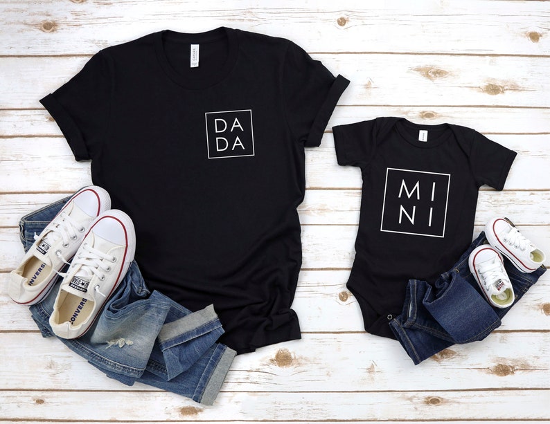 Dada Mini Shirts - Dad Shirt - Matching Daddy and Me Shirts - Fathers Day Gift - Gift for Dad - Family Matching Shirts - Father and Son 