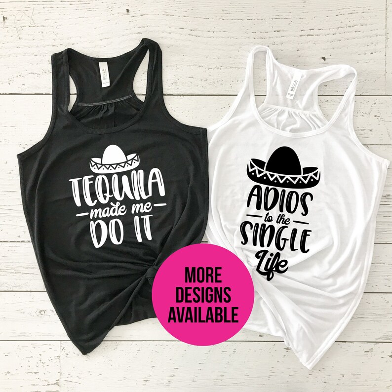 Fiesta Bachelorette Party Shirts Adios to the Single Life - Etsy