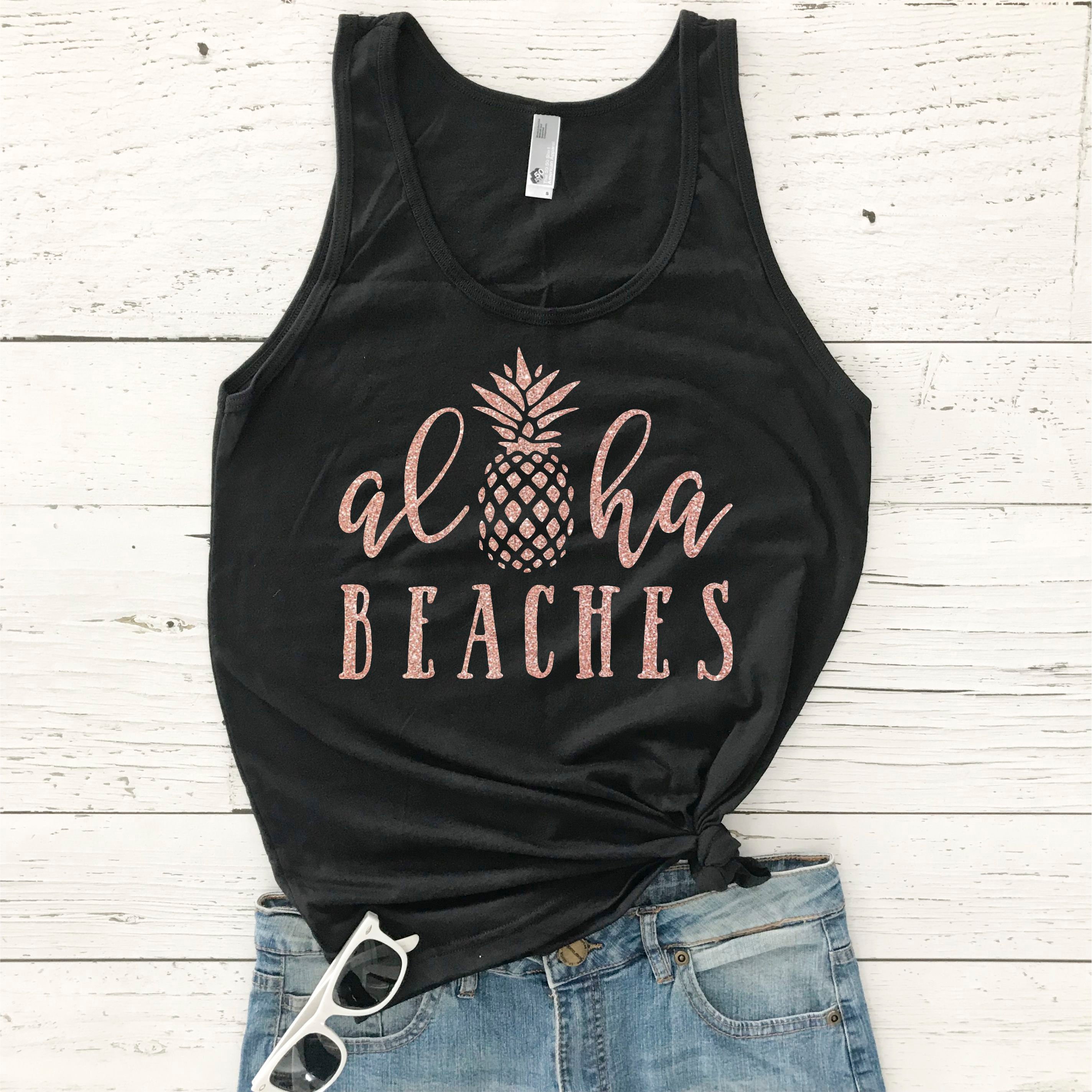 Bachelorette Party Shirts Aloha Beaches Tank Bridal Party | Etsy