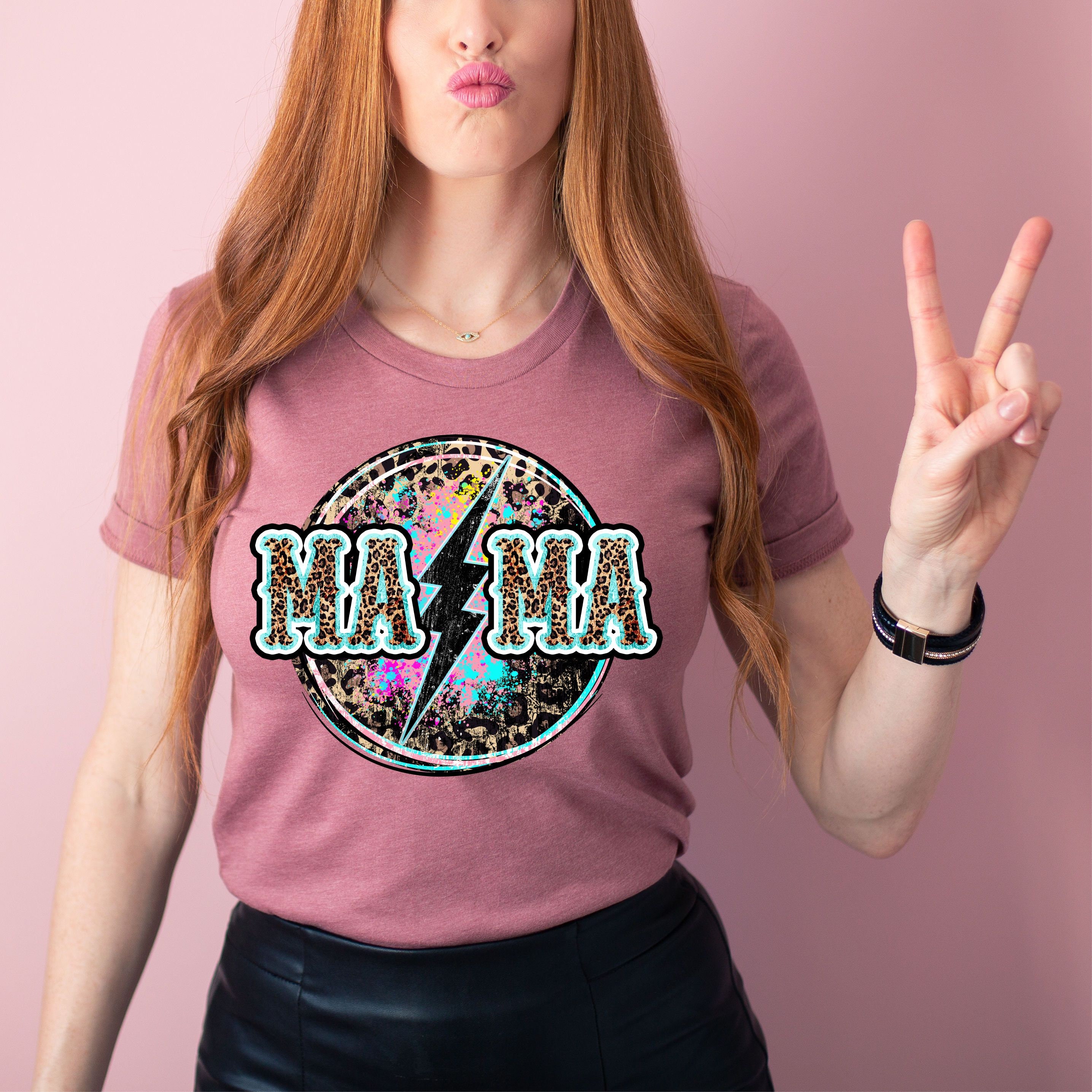 Mama Lightning Bolt Shirt Mama Tshirt 