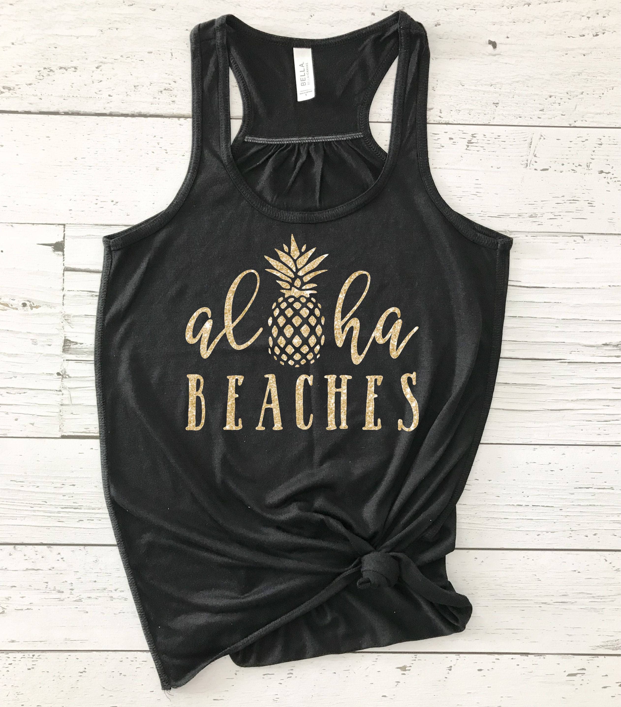 Bachelorette Party Shirts Aloha Beaches Tank Aloha Bride | Etsy