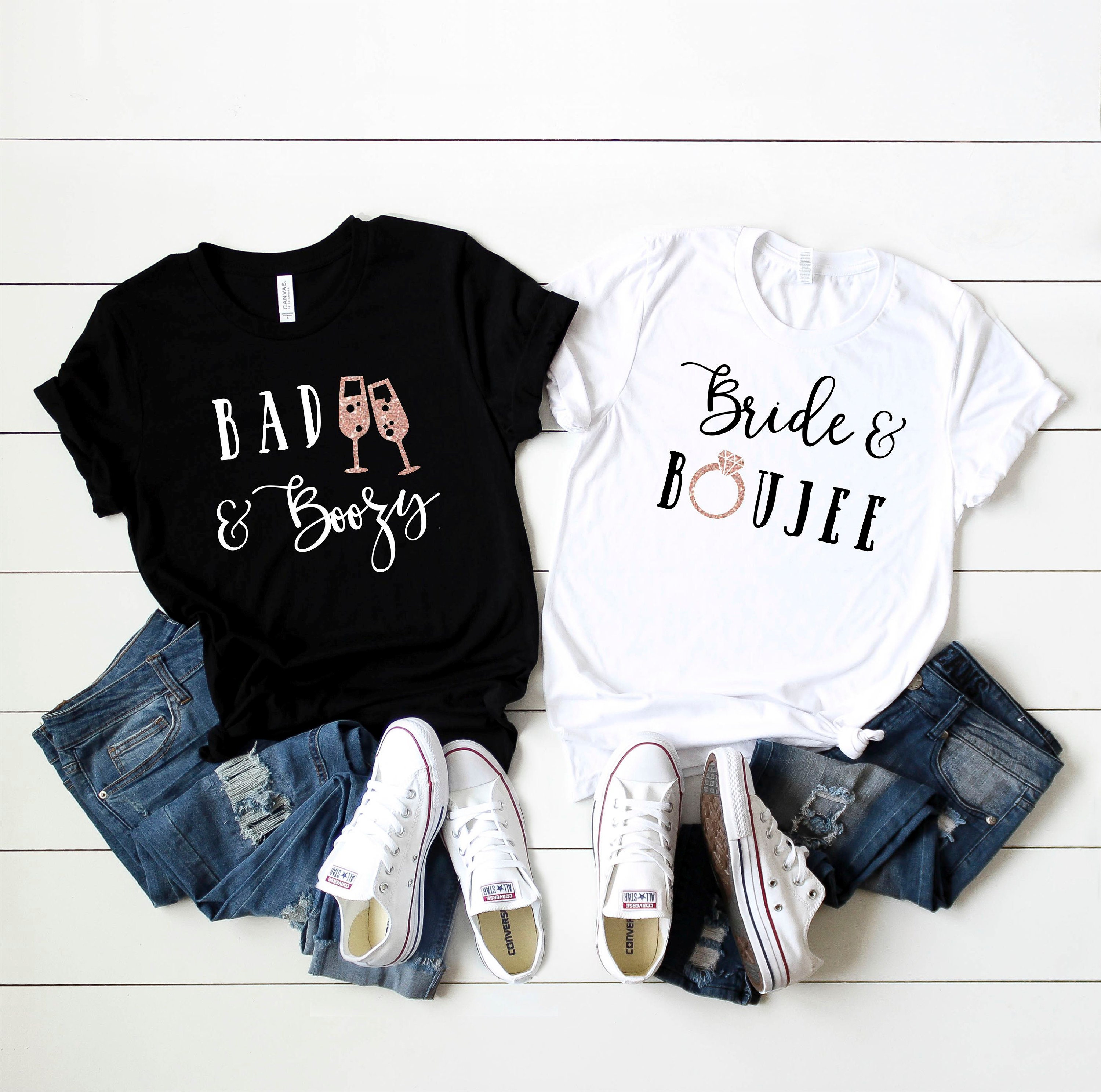 Bachelorette Party Shirts Bride and 
