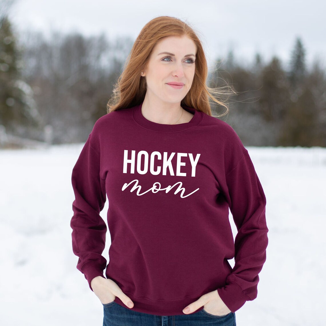 Hockey Mom Sweater Hockey Mom Life Sweatshirt I'm a Etsy
