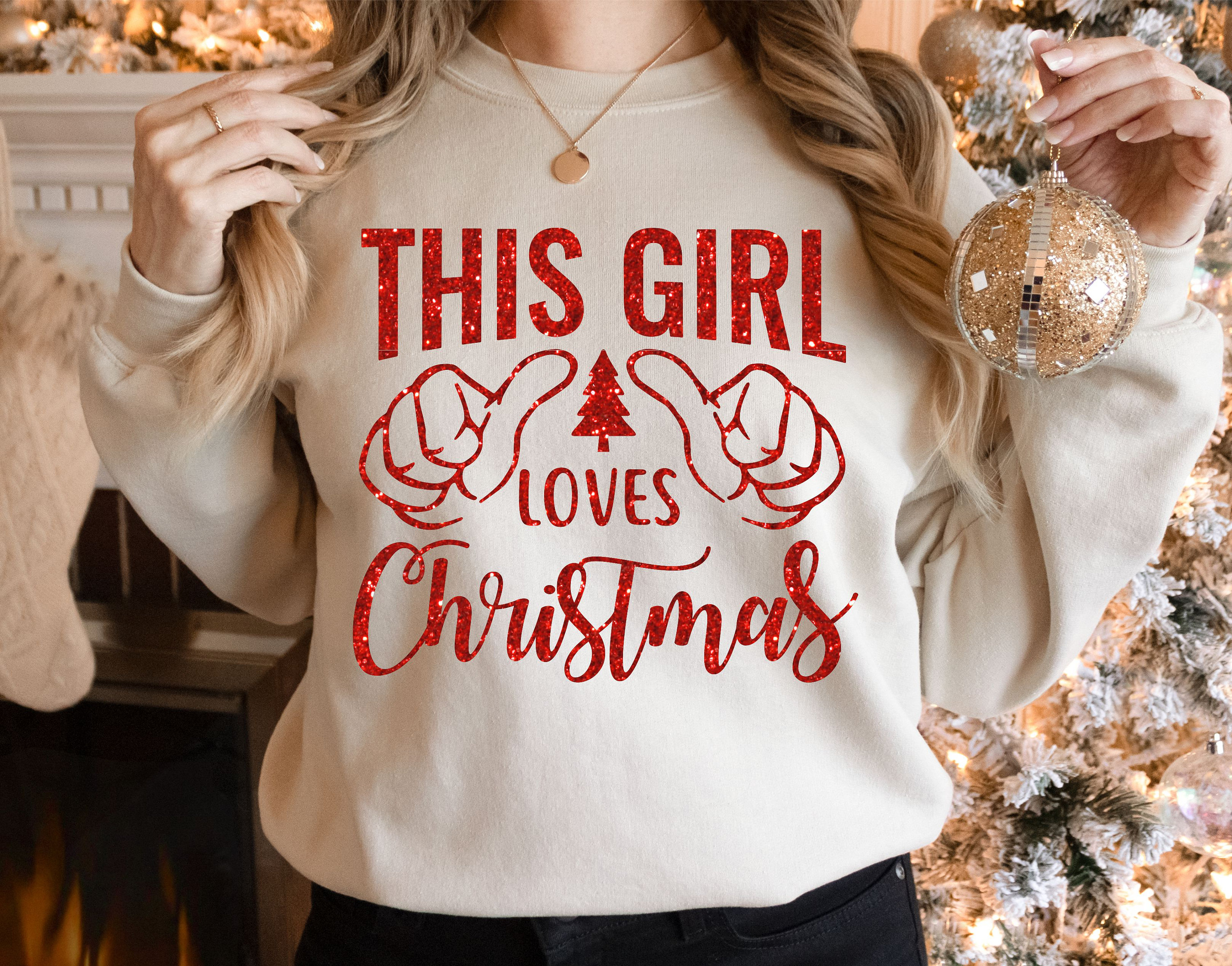 This Girl Loves Christmas Sweater Christmas Shirt Gift for Friend Christmas Lover Shirt Christmas Sweater I Love Christmas Shirt Etsy