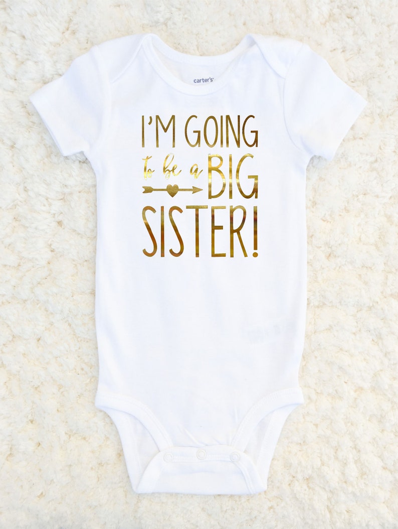 I'm Going to be a Big Sister Big Sister Shirt Baby Announcement New Baby Sibling Shirt Surprise Baby News Pregnancy Announcement image 3