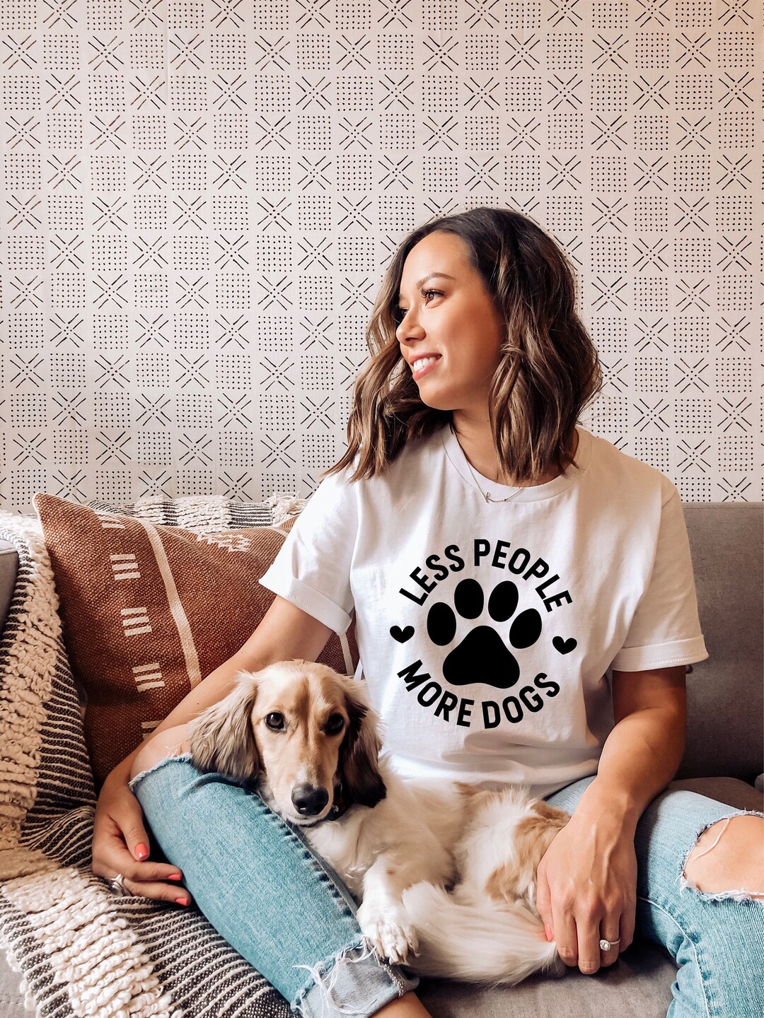 Less People More Dogs Shirt Cute Dog Shirt Fur Mama Tee - Etsy