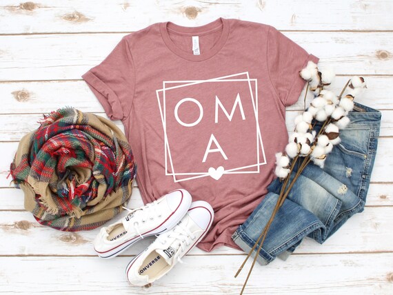Oma Shirt Oma Square Tee New Oma Gift Future Oma Shirt New Baby Shirt Oma Gift Most Loved Oma Mothers Day Gift Grandma Shirt Etsy Canada
