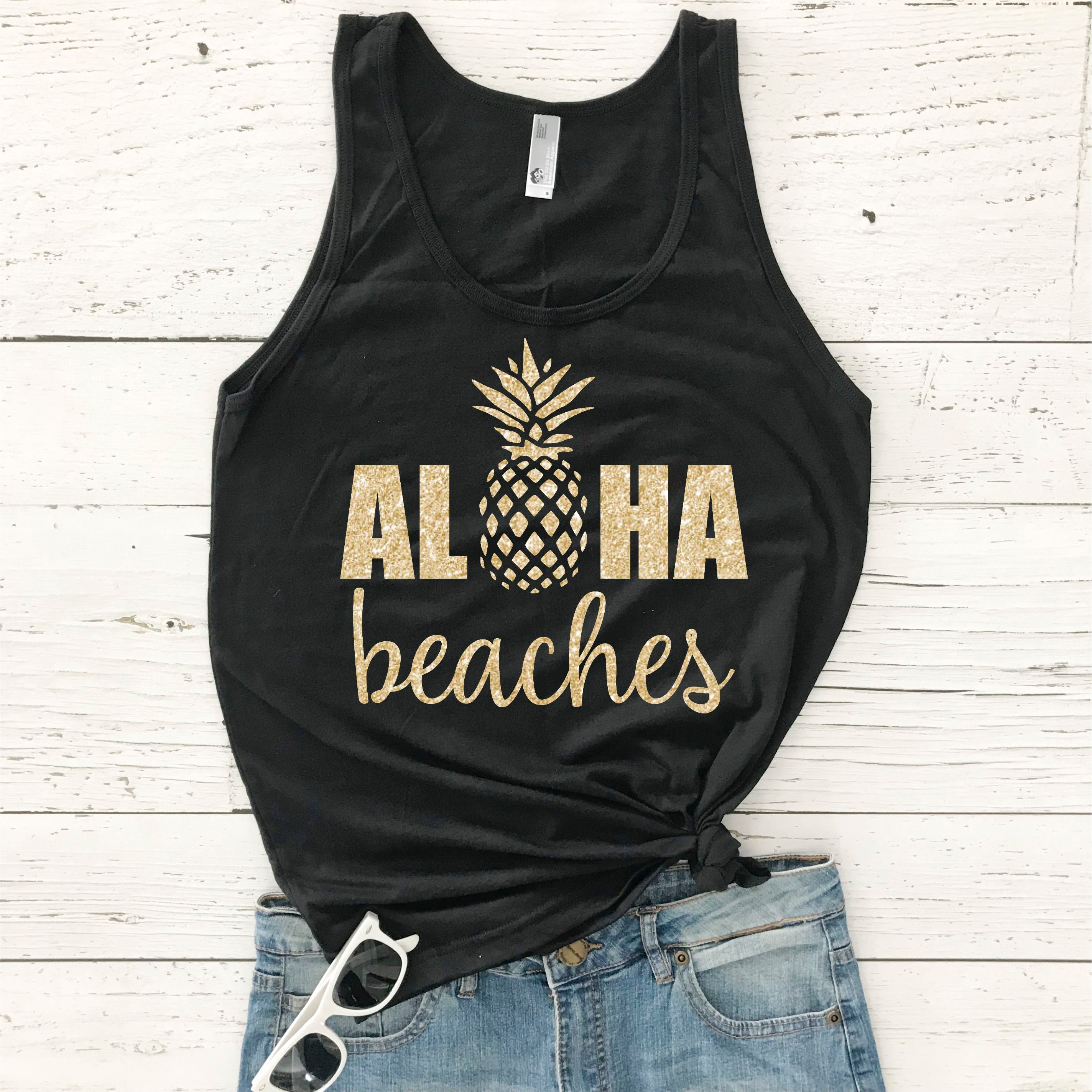 Bachelorette Party Shirts Aloha Beaches Tank Bridal Party - Etsy