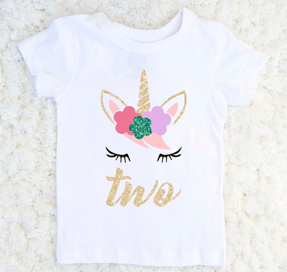 Unicorn 2nd birthday clearance shirt