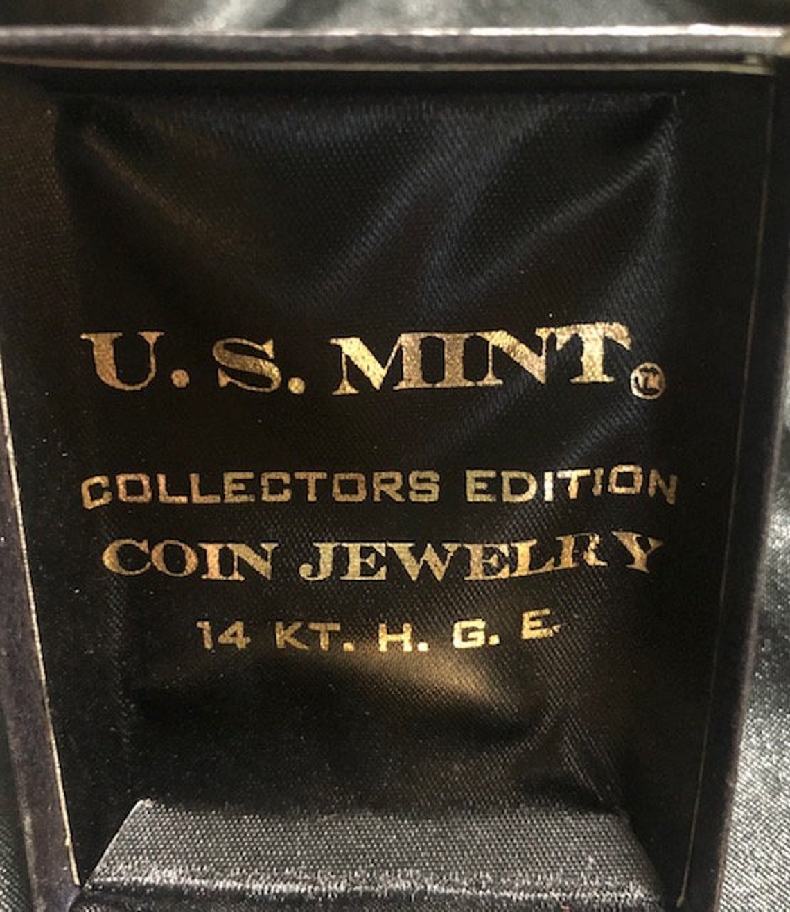 US MINT Collectors Edition Coin Jewelry 14KT. H.G.E. 1974 Etsy