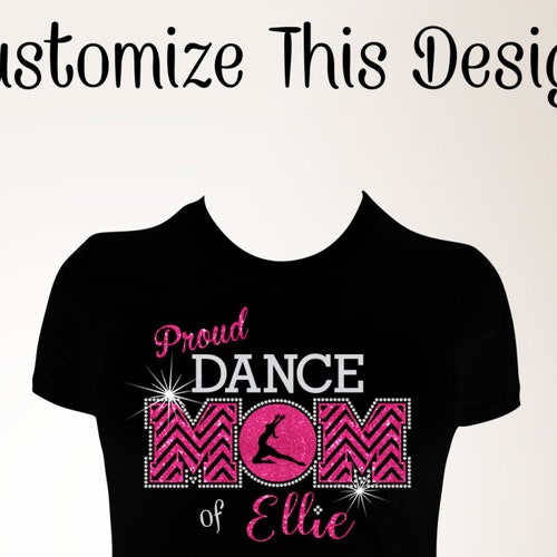 Dance Mom Rhinestone Iron-On Transfer - Hotfix Crystal & Red Appliqué With Free Gift 3 thumbnail image