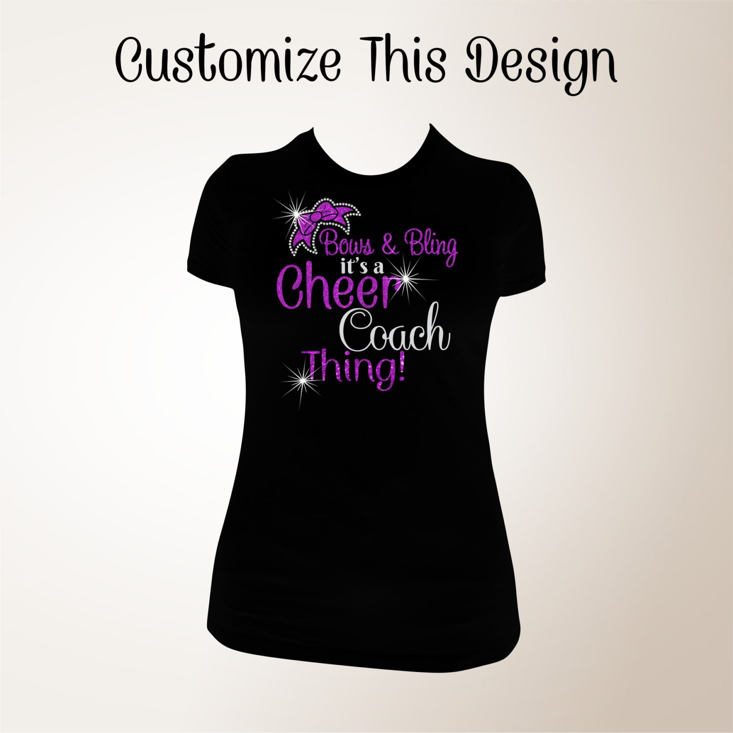 Bows and Bling It's a Cheer Coach Thing Cheer Coach Bling Etsy