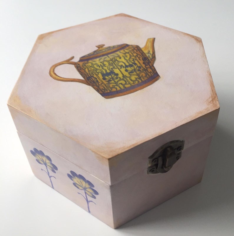 storage box elegant box secret box gift box souvenir box Tea pot Tea bags box wooden box