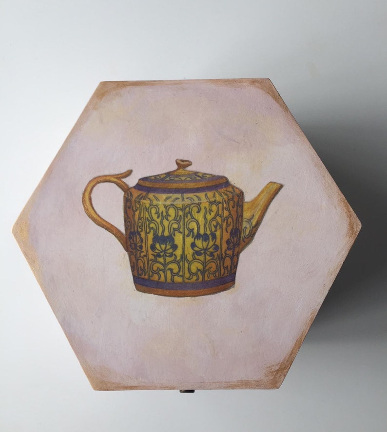 storage box elegant box secret box gift box souvenir box Tea pot Tea bags box wooden box