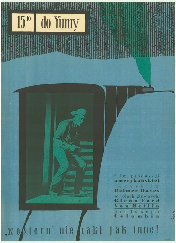 Jerzy Flisak Art Eagle in a Cage ORIGINAL 1971 Polish Movie Poster Fiedler Cook