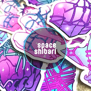 Space Shibari stickers