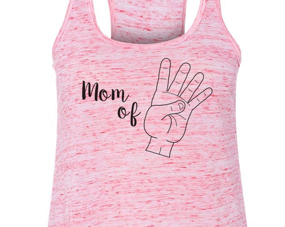 Mom of 4 Printed Tank, Motherhood Printed Tank, Family Shirts, Printed shirt, Mom Tank, Mom Shirt, Family Wear, Mother, Tanktop