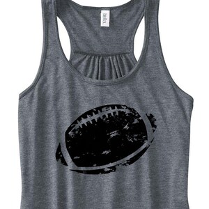 Women's Football Printed Tank, Football Design, Racerback, Women's Football Shirt, Printed Tanktop, Football Tank, Football Ball