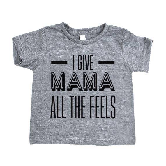 Infant All the Feels Printed T-Shirt, Infant Clothing, Children's Clothing, Baby Clothing, Kid's T-shirts, The Feels Tee, Funny Kid's Shirt