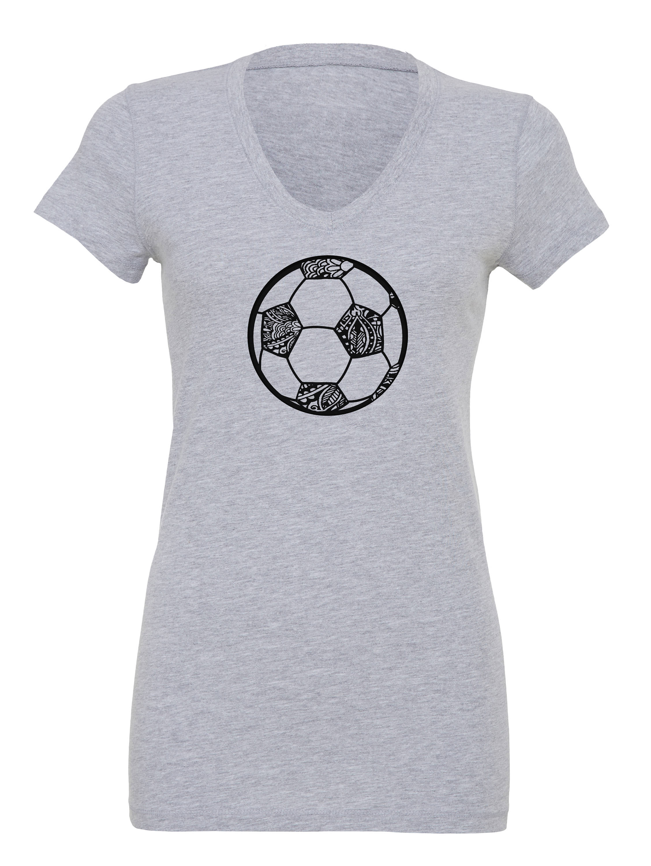 Women's Soccer Ball Shirt, Soccer Printed Shirt, Women's Soccer