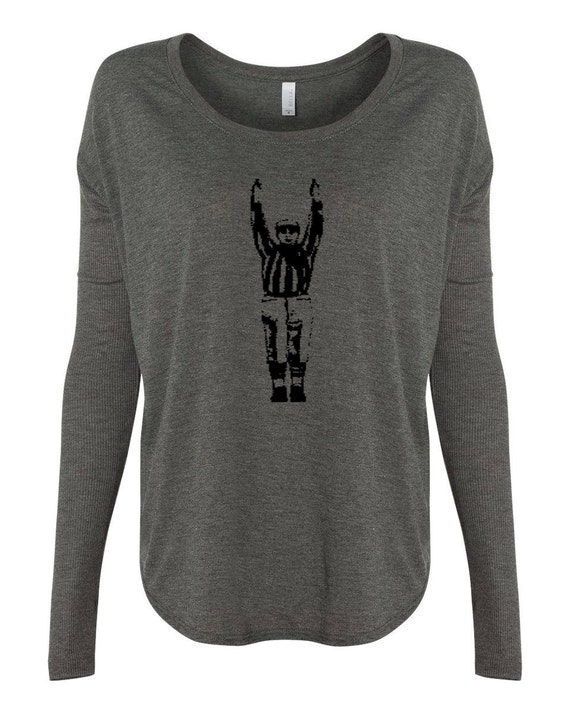 Women's Long Sleeve Touchdown Football Shirt Flowy Scoop - Etsy