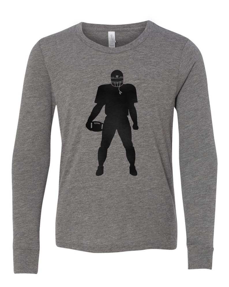 Kids Long Sleeve Football Player Shirt Youth Football Shirt Etsy