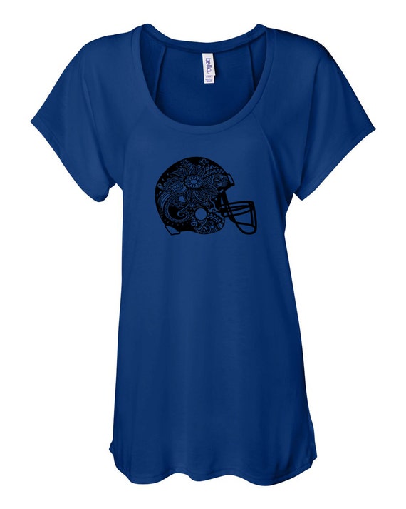 Women's Raglan Football Helmet Printed Shirt, Football Design, Women's Football Shirt, Printed Shirt, Football Shirt, Football Helmet