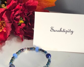 Genuine Blue Lapis Lazuli Handmade Bracelet