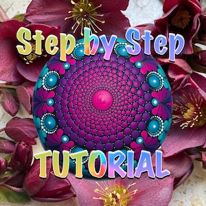 Tutorial - Digital pattern for MandalaDotShops Design &quot;CANDY&quot; Mandala Stone