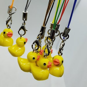 Rubber Ducky Phone Charm / Rubber Duckie Charm / Rubber Ducky Gift / Phone Charm / Phone Lanyard