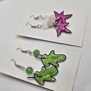 Heartstopper Inspired Earrings | Heartstopper Leaves | Nick and Charlie | LGBTQ | Dangle Earrings | Earrings | Heart Stopper