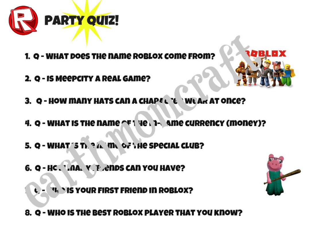 Roblox Quiz