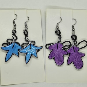 Heartstopper Inspired Earrings | Heartstopper Leaves | Nick and Charlie | LGBTQ | Dangle Earrings | Earrings | Heart Stopper