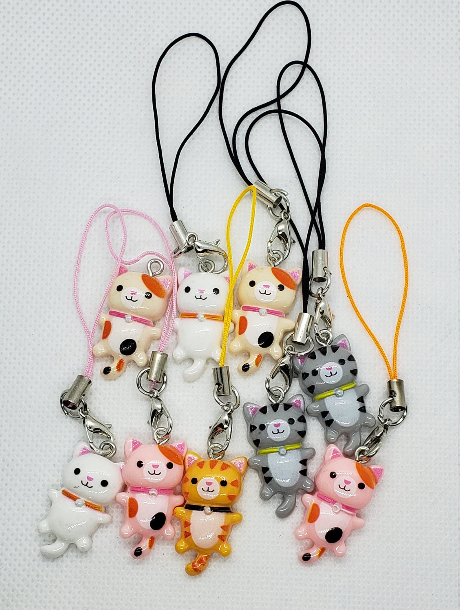 Kitty Cat Phone Charm / Kitty Charm / Kitty Gift / Phone Charm Etsy