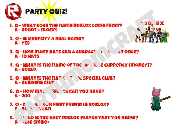 Roblox Trivia Quiz! 
