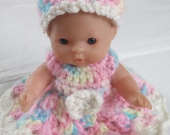 Crochet Baby Doll Dress and Mobcap Pattern (PDF)