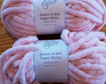 Baby Bee Yarn Sweet Delight Lot of 2 Color is Pink-a-boo, 377 yards each  NEW