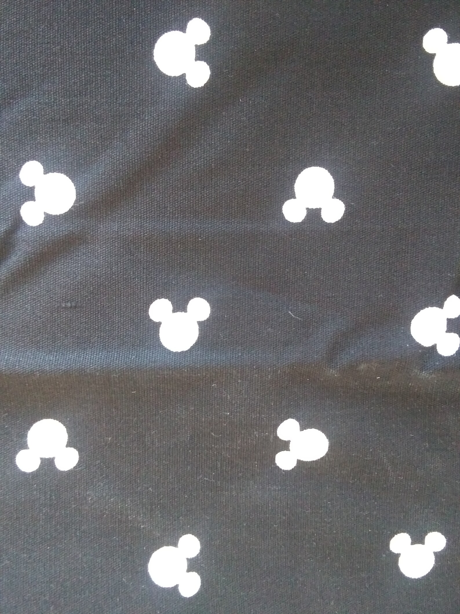 Black and White Mickey Mouse Disney Character Cotton Fabric | Etsy