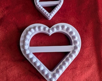 Instruments of Devotion | Assorted Color Heart Spike Horizontal Buckle (No. 031) | 3D Printed Rope/Shibari, Predicament, & Sensory Toy