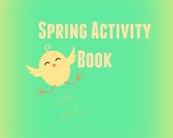 Livre d'activités de printemps / Imprimable /18 pages / Coloriage de printemps / Jeu de printemps / Invites de journal de printemps / Printemps des enfants / Téléchargement instantané du printemps