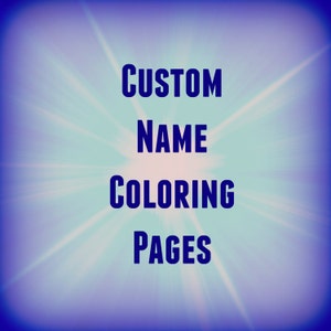 8 Printable Name Coloring Pages/Name Coloring Pages/Custom Etsy 8 Printable Name Coloring Pages/Name Coloring Pages/Custom Etsy