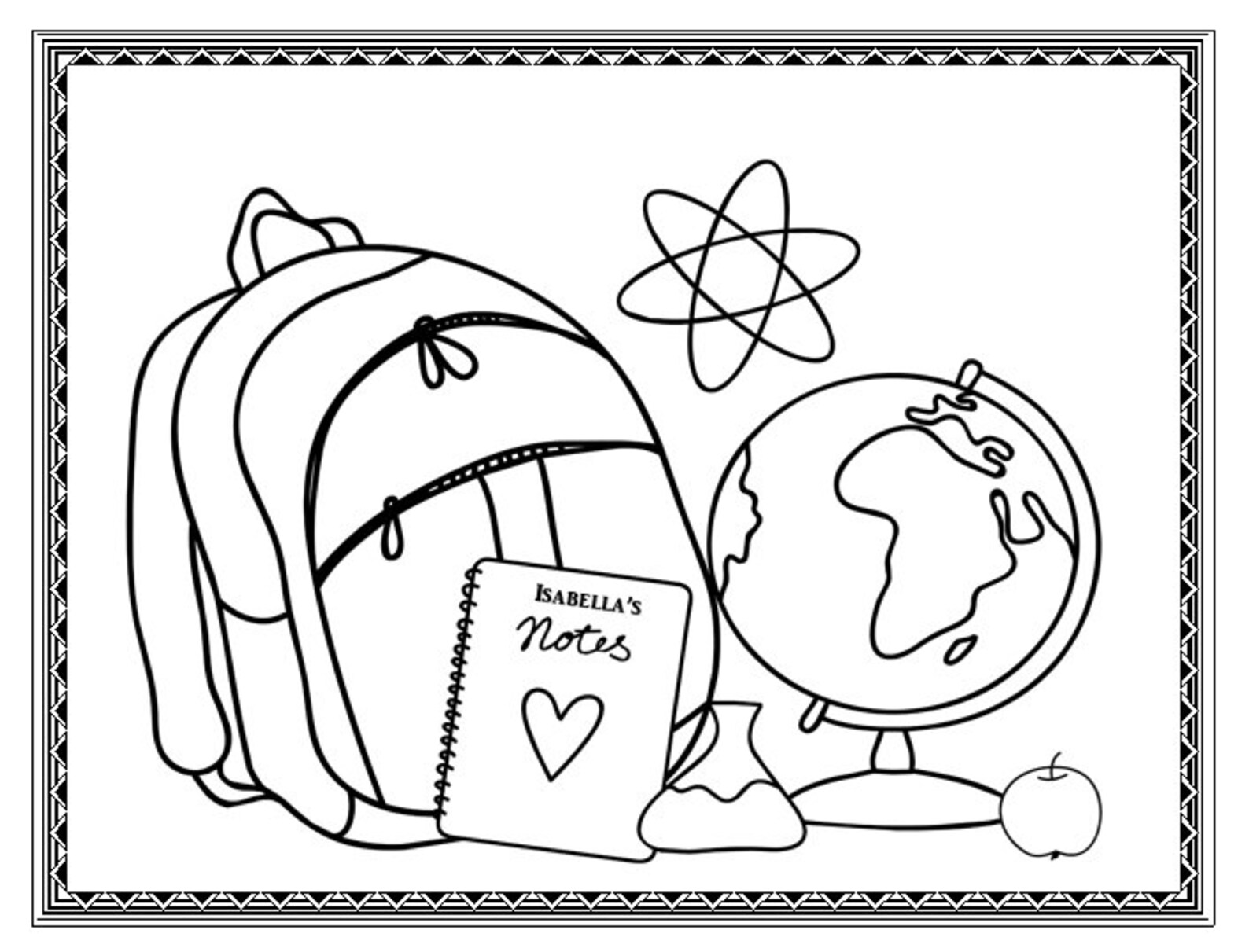 5 Printable Name Coloring Pages/Name Coloring Pages/Custom | Etsy