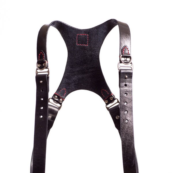 Goat Leather Dual Camera Harness