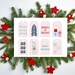 Printable Christmas Tags Retro Gift Tags Printable Pink - Etsy