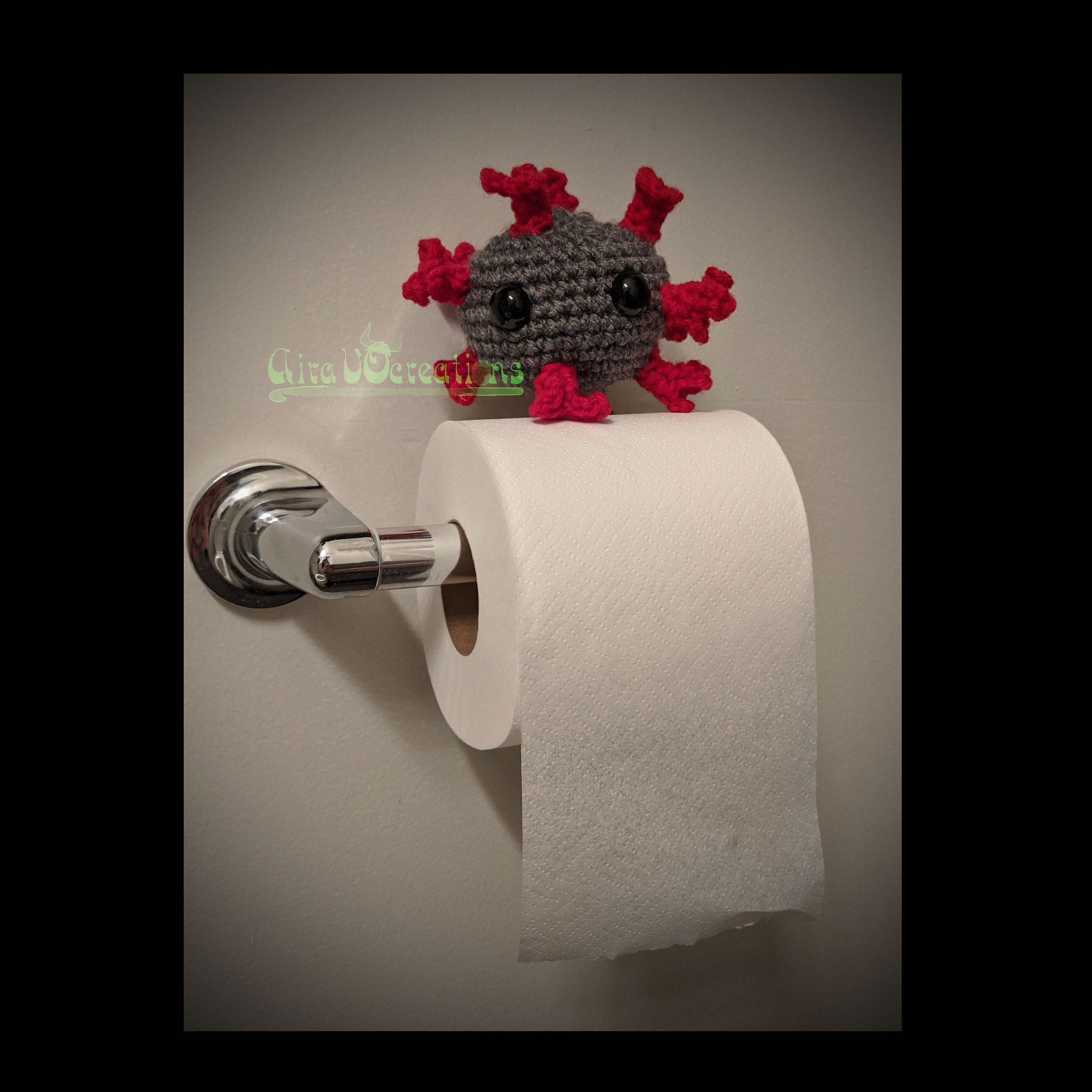 Vinny.the.virus - ornament - stuffy - desk buddy - rearview mirror de…