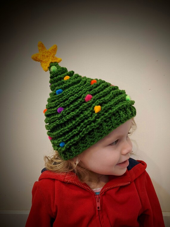 Christmas Tree Hat With Ornaments and 