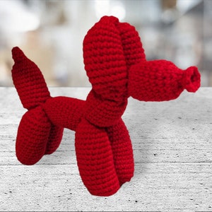 Crochet Balloon Dog Animal - stuffed animal toy - Balloon Dog