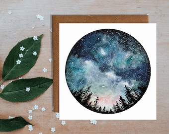 Starry Sky Greetings Card