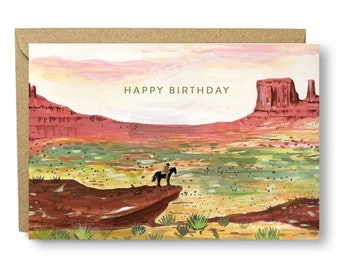 Happy Birthday Cowboy Card